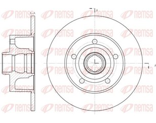 Диск тормозной задний для Audi A4 [B5] 1994-2001 новый