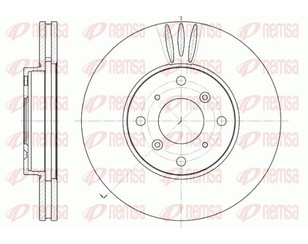 Диск тормозной передний вентилируемый для Honda Accord VI 1998-2002 новый