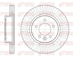 Диск тормозной передний вентилируемый для Land Rover Range Rover Sport 2005-2012 новый