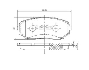 Колодки тормозные передние к-кт для Mazda CX 9 2007-2016 новый