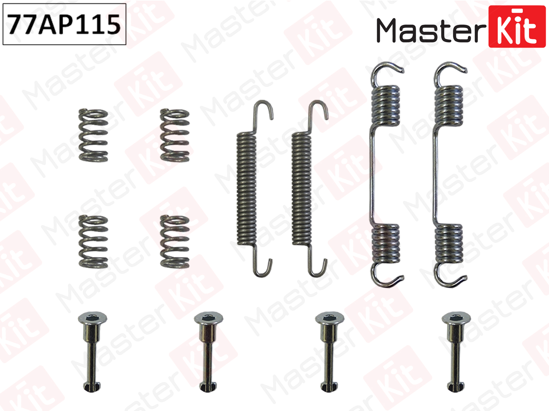 Установочный к-кт колодок ручного тормоза