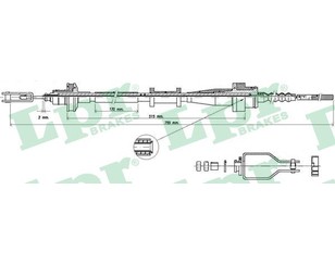 Трос сцепления для Nissan Almera N15 1995-2000 новый