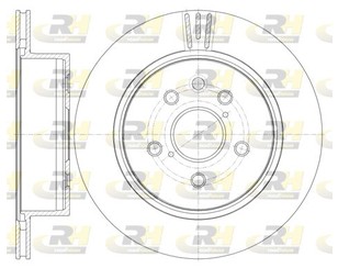 Диск тормозной задний для Lexus GS 300/400/430 2005-2011 новый