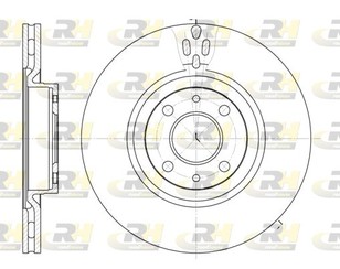 Диск тормозной передний вентилируемый для Lancia Delta III 2008-2014 новый