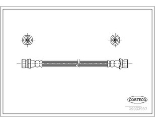 Шланг тормозной задний для Hyundai Accent II (+TAGAZ) 2000-2012 новый
