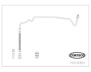 Трубка тормозная для Skoda Octavia 1997-2000 новый