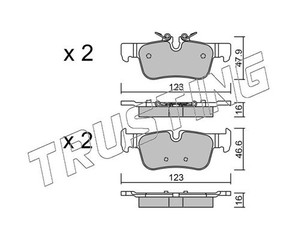 Колодки тормозные задние дисковые к-кт для BMW i3 (I01) 2013> новый