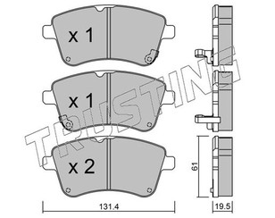 Колодки тормозные передние к-кт для Kia Venga 2010-2018 новый