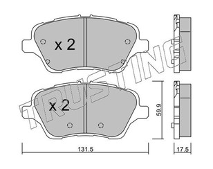 Колодки тормозные передние к-кт для Ford B-MAX 2012-2018 новый