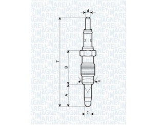 Свеча накаливания для Fiat Punto II (188) 1999-2010 новый