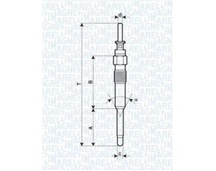 Свеча накаливания для Opel Omega B 1994-2003 новый