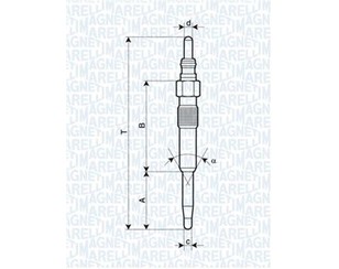 Свеча накаливания для Seat Altea 2004-2015 новый