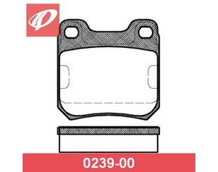 Колодки тормозные задние дисковые к-кт для Opel Omega B 1994-2003 новый