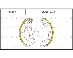 Колодки барабанные к-кт для Opel Kadett D 1981-1984 новый