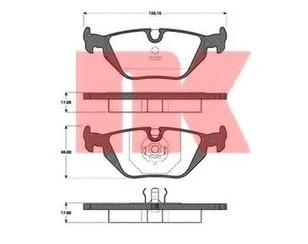 Колодки тормозные задние дисковые к-кт для BMW Z4 E85/E86 2002-2008 новый