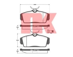 Колодки тормозные передние к-кт для Nissan Primera WP11E 1998-2001 новый