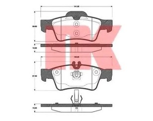 Колодки тормозные задние дисковые к-кт для Mercedes Benz W220 1998-2005 новый