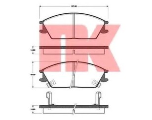 Колодки тормозные передние к-кт для Honda Accord III 1985-1989 новый