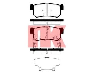 Колодки тормозные задние дисковые к-кт для Ssang Yong Kyron 2005-2015 новый