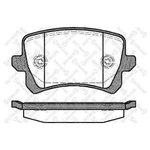Колодки тормозные задние дисковые к-кт