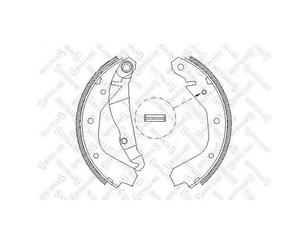 Колодки барабанные к-кт для Opel Kadett E 1984-1992 новый