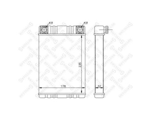 Радиатор отопителя для Mercedes Benz R230 SL 2001-2012 новый