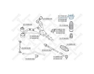 Опора заднего амортизатора для Kia Sportage 2004-2010 новый