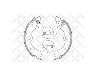 Колодки барабанные к-кт для Nissan Almera N15 1995-2000 новый