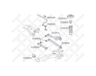 Опора шаровая верхняя подвески задних колес для Hyundai Sonata III 1996-1998 новый