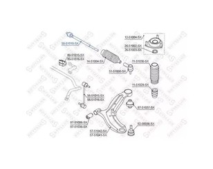 Тяга рулевая для Hyundai Getz 2002-2010 новый