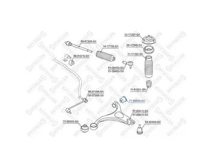 Сайлентблок переднего рычага передний для Hyundai ix55 2007-2013 новый