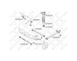 Сайлентблок заднего поворотного кулака для Kia Sportage 2004-2010 новый