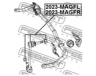 Стойка переднего стабилизатора левая для Dodge Magnum 2003-2008 новый