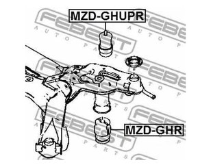 Отбойник заднего амортизатора для Mazda Mazda 6 (GH) 2007-2013 новый