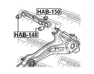 Сайлентблок заднего рычага для Honda Integra 1993-2001 новый