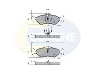 Колодки тормозные задние дисковые к-кт для Mercedes Benz Sprinter (901-905)/Sprinter Classic (909) 1995-2006 новый