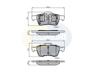 Колодки тормозные задние дисковые к-кт для Renault Espace IV 2002-2014 новый