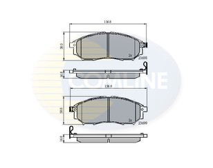 Колодки тормозные передние к-кт для Infiniti G (V35) 2002-2007 новый