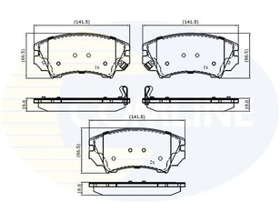 Колодки тормозные передние к-кт для Chevrolet Camaro 2009-2015 новый