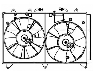 Вентилятор радиатора для Mazda CX 7 2007-2012 новый