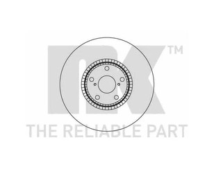 Диск тормозной передний вентилируемый правый для Lexus RC 2014> новый