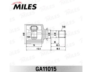 ШРУС внутренний передний для Mazda Mazda 5 (CR) 2005-2010 новый