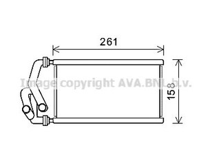 Радиатор отопителя для Honda Civic 4D 2006-2012 новый