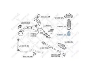 Отбойник переднего амортизатора для Hyundai Santa Fe (CM) 2006-2012 новый