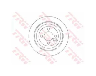 Диск тормозной задний для Mini Clubman R55 2007-2014 новый