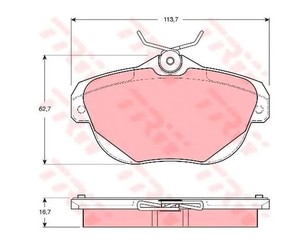 Колодки тормозные задние дисковые к-кт для Citroen C6 2006-2012 новый