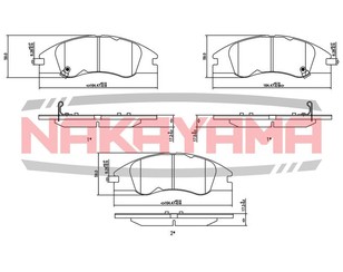 Колодки тормозные передние к-кт для Kia Cerato 2004-2008 новый