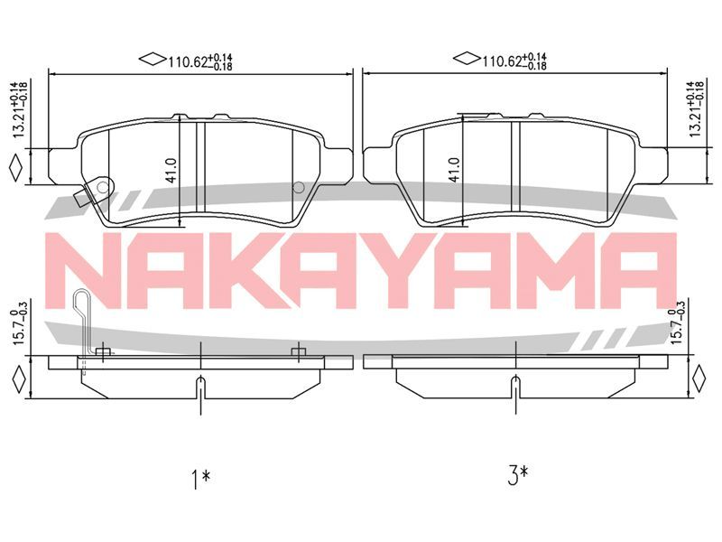 HP8480NY NAKAYAMA от 1327 руб. для Nissan Pathfinder (R51) 2005-2014 в ...