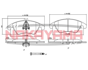 Колодки тормозные передние к-кт для Mercedes Benz W204 2007-2015 новый