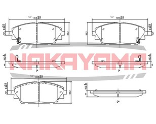 Колодки тормозные передние к-кт для Mazda CX 3 2015> новый